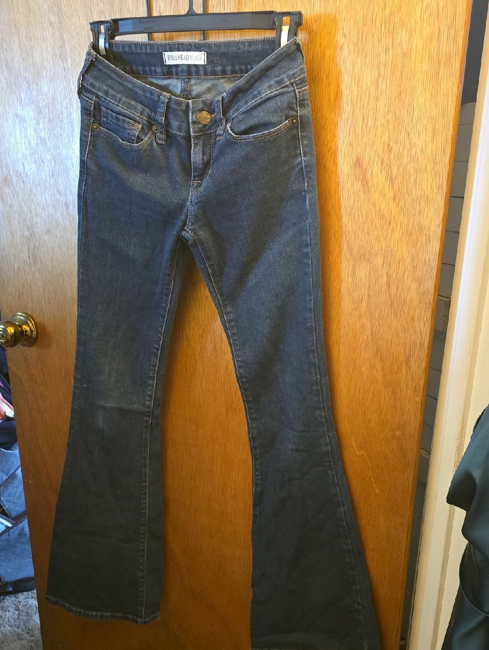 Bullhead Dark Blue Flare Jeans for Women